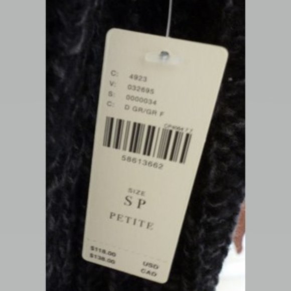 Anthropologie SP Dark Heather Gray Long Sleeve Sweater - Picture 4 of 4